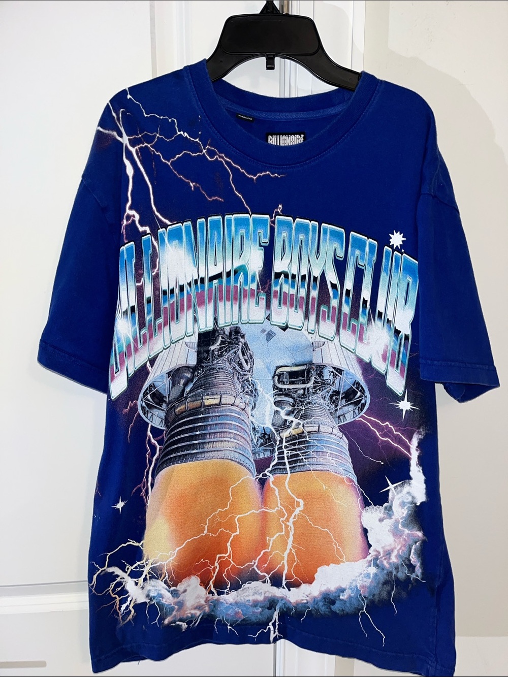 Rare Billionaire Boys Club Astronaut Graphic T-Shirt M BBC Tee Rocket Blast Off